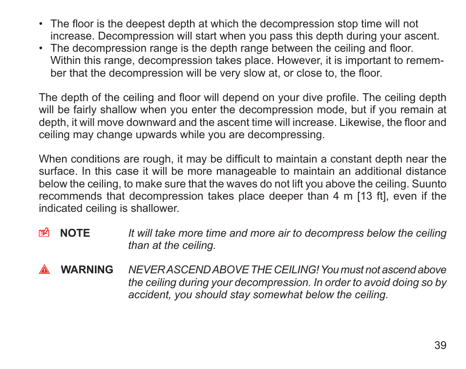 SUUNTO Zoop User Manual | Page 41 / 108