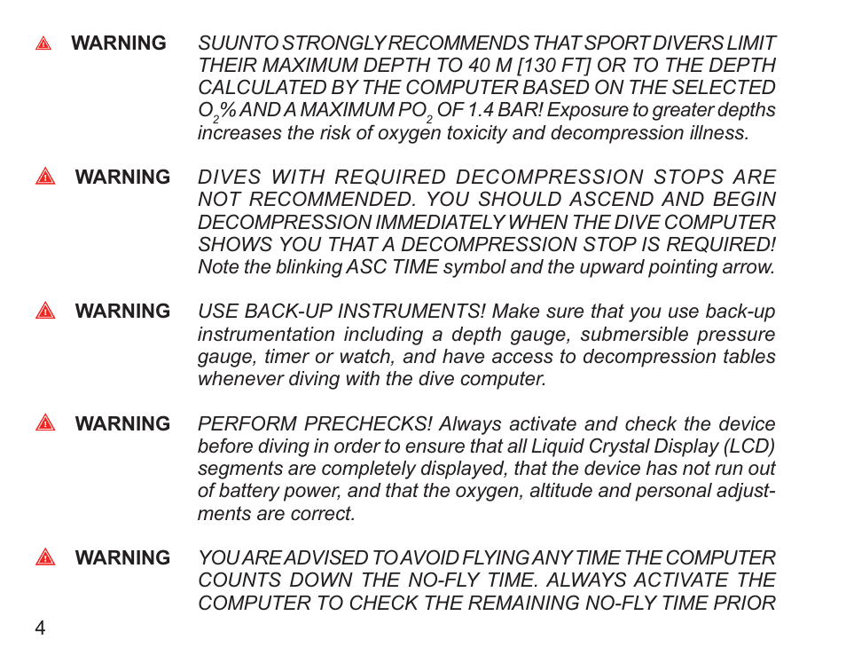 SUUNTO Zoop User Manual | Page 6 / 108