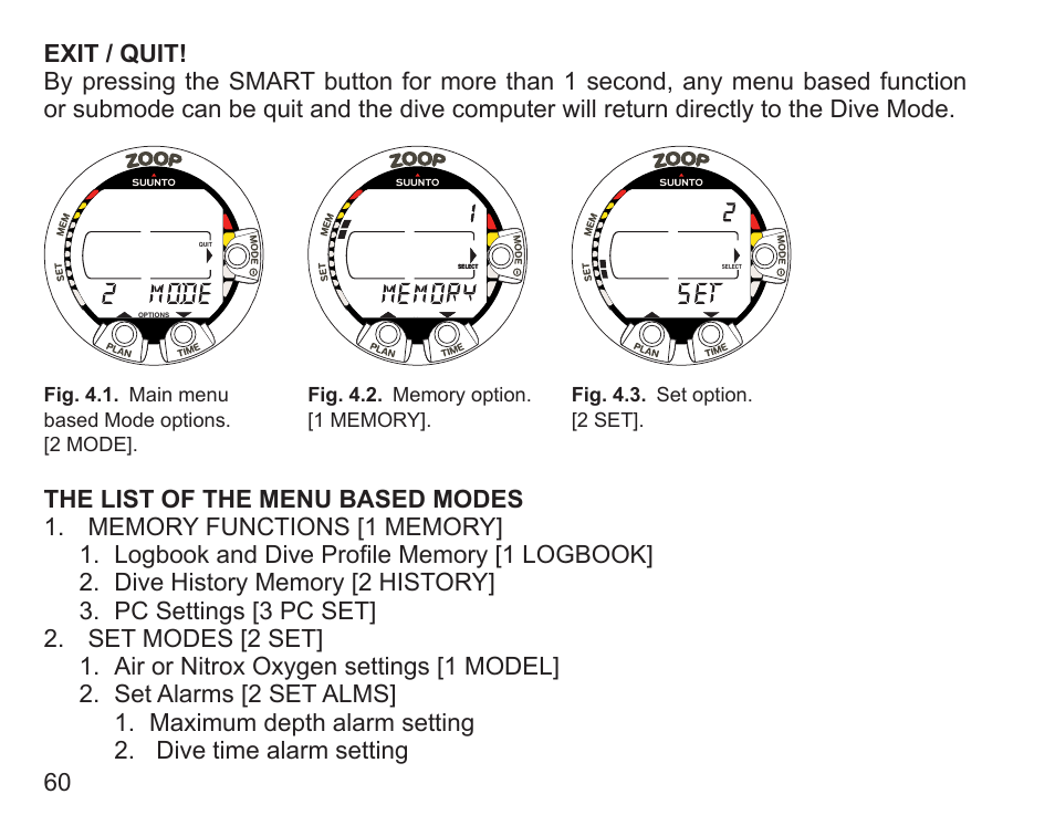 SUUNTO Zoop User Manual | Page 62 / 108