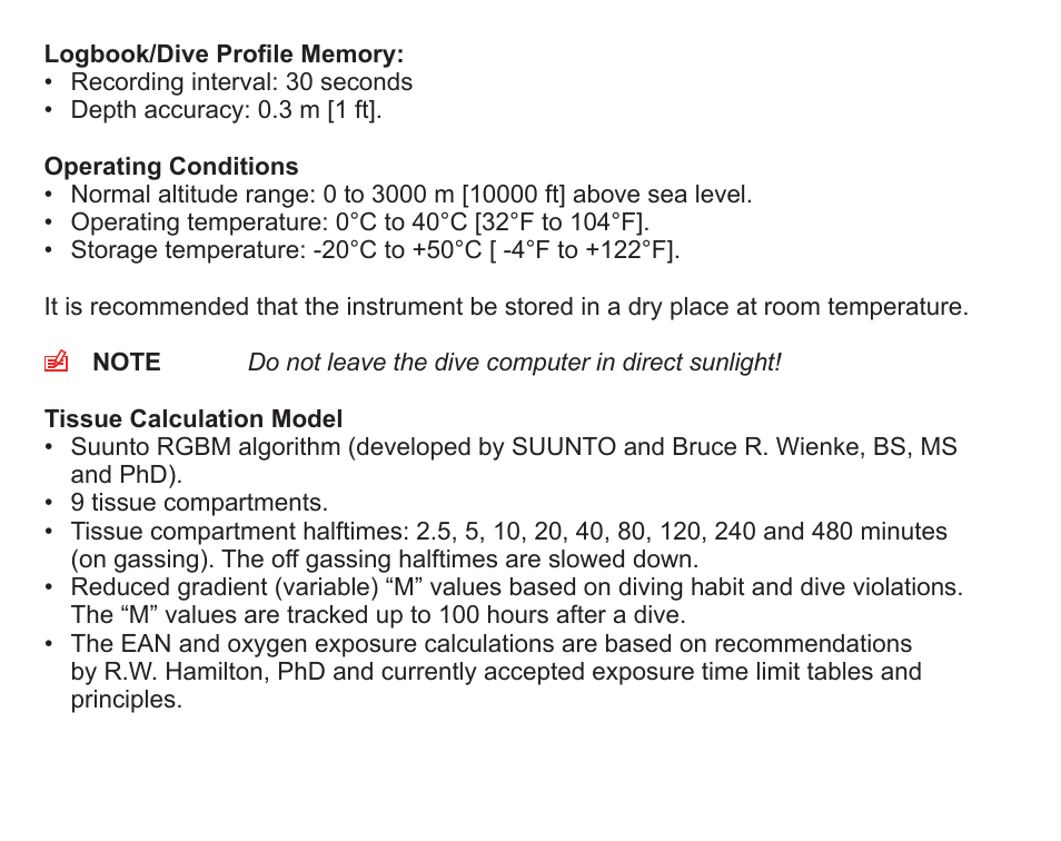 SUUNTO Zoop User Manual | Page 94 / 108