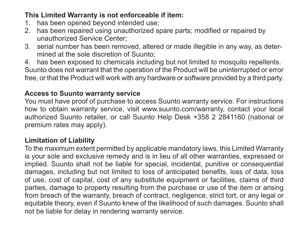 SUUNTO Zoop User Manual | Page 97 / 108