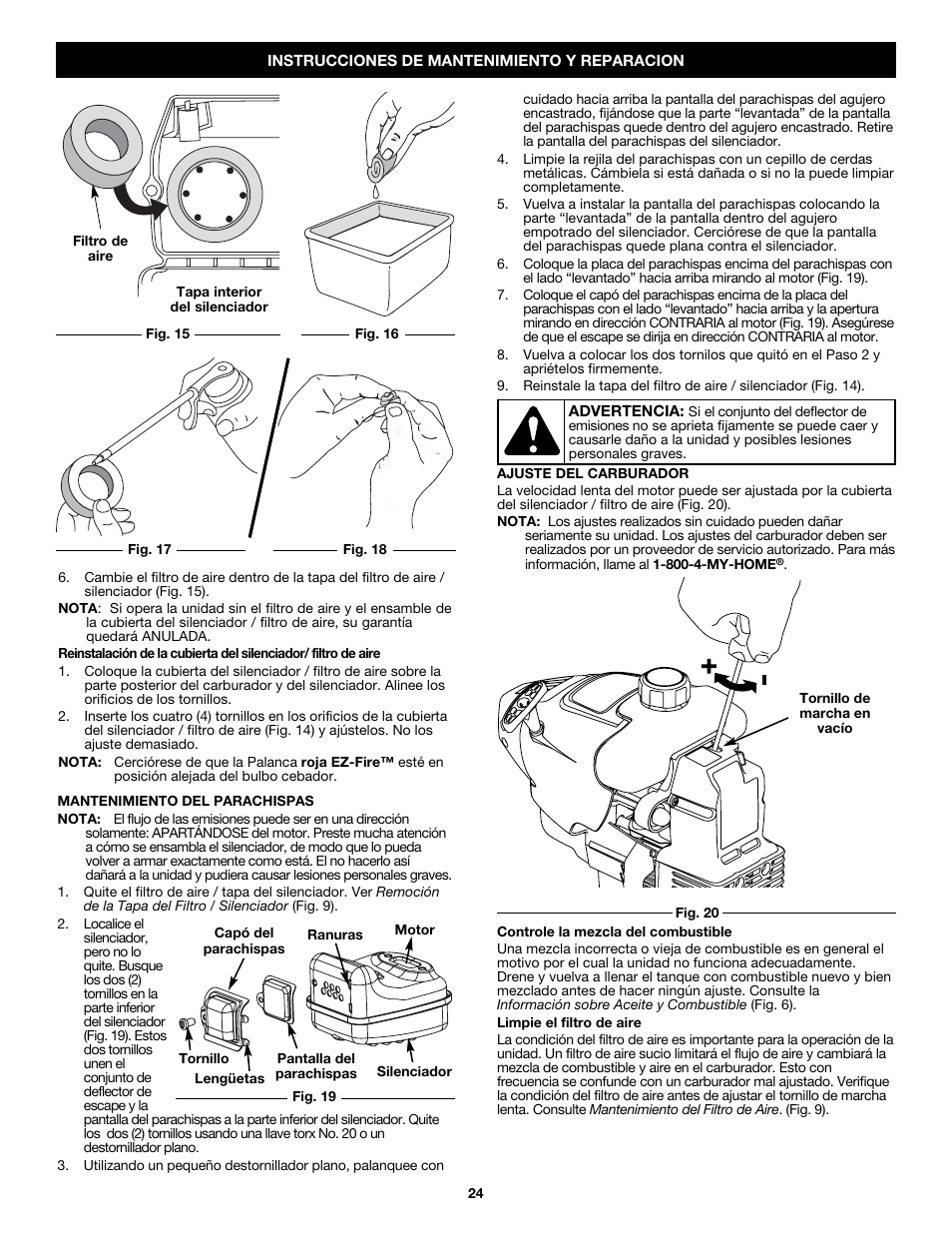 Craftsman 316.79187 User Manual | Page 24 / 32