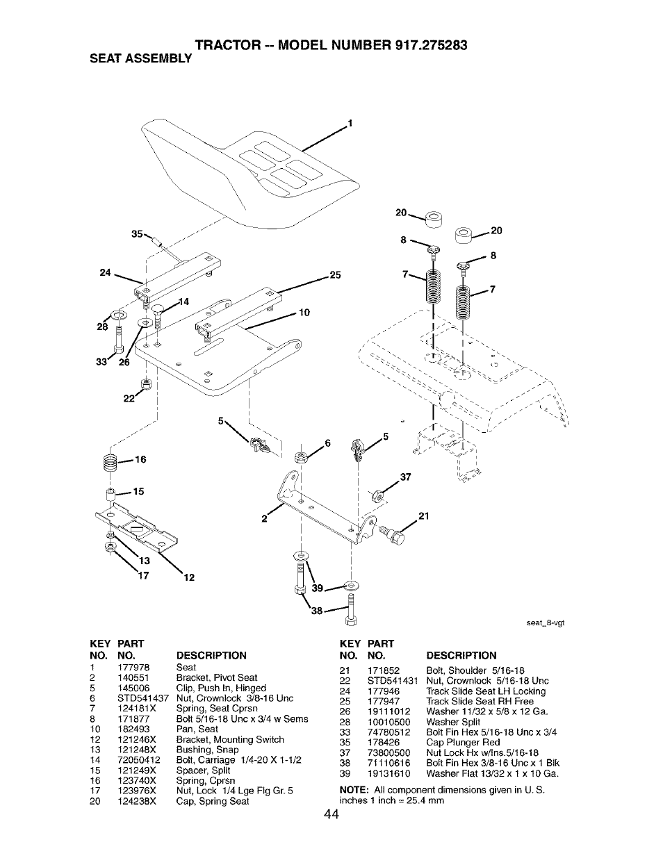 Craftsman 917.275283 User Manual | Page 44 / 60