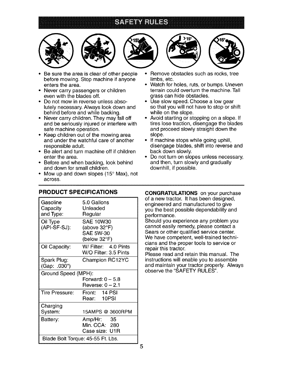 Craftsman 917.275283 User Manual | Page 5 / 60