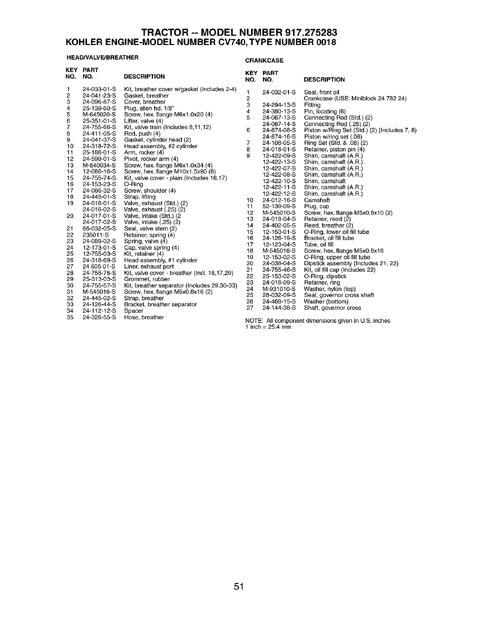 Craftsman 917.275283 User Manual | Page 51 / 60