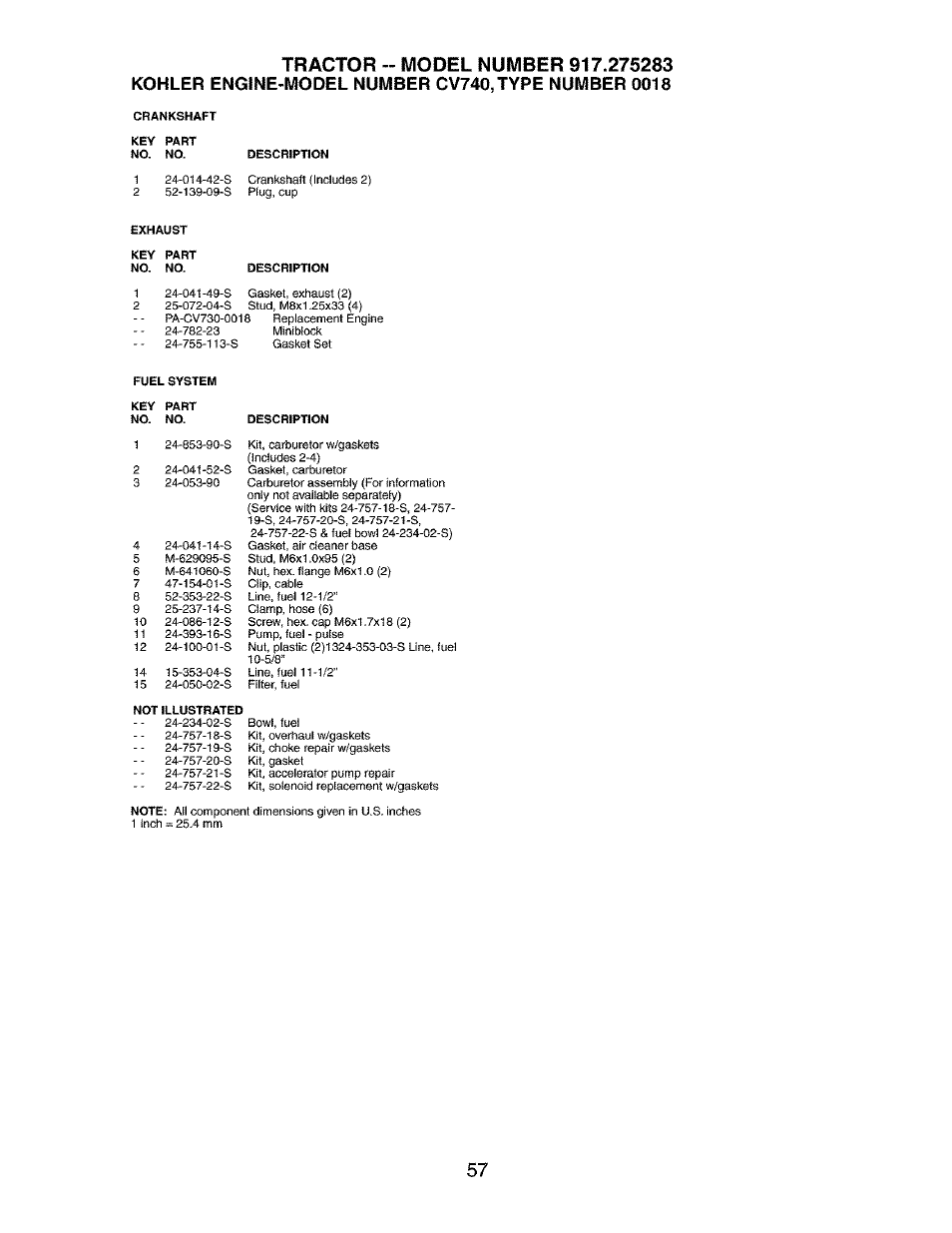 Craftsman 917.275283 User Manual | Page 57 / 60