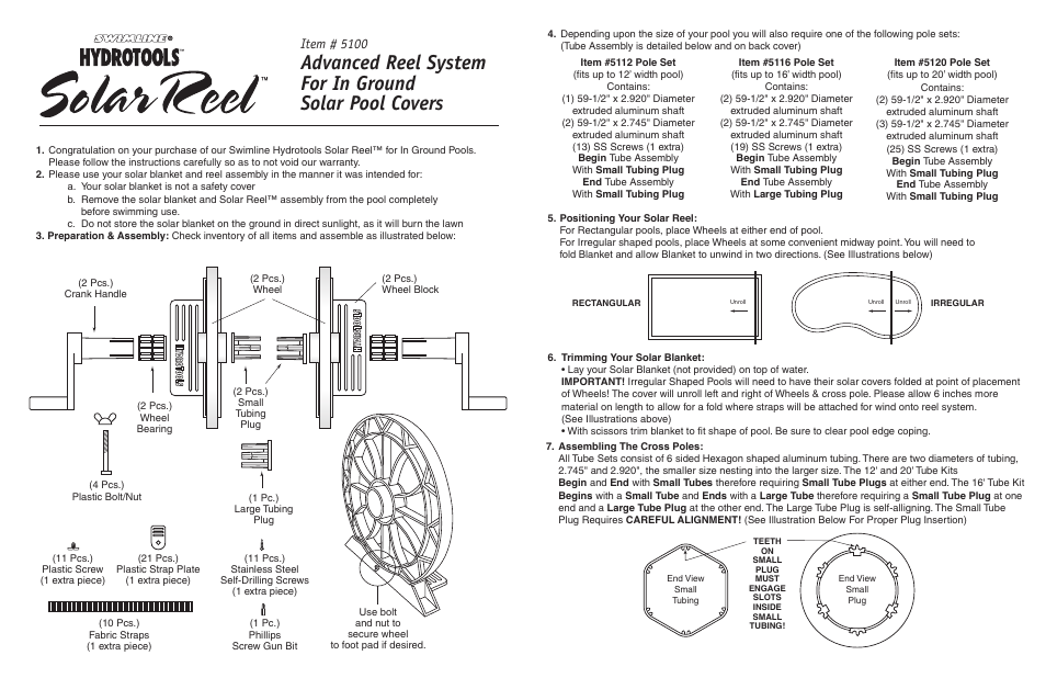 Swimline 5100 Page 2 User Manual | 1 page