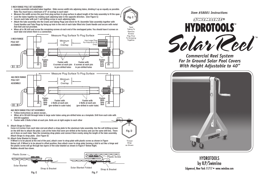 Swimline 58001 Page 1 User Manual | 1 page