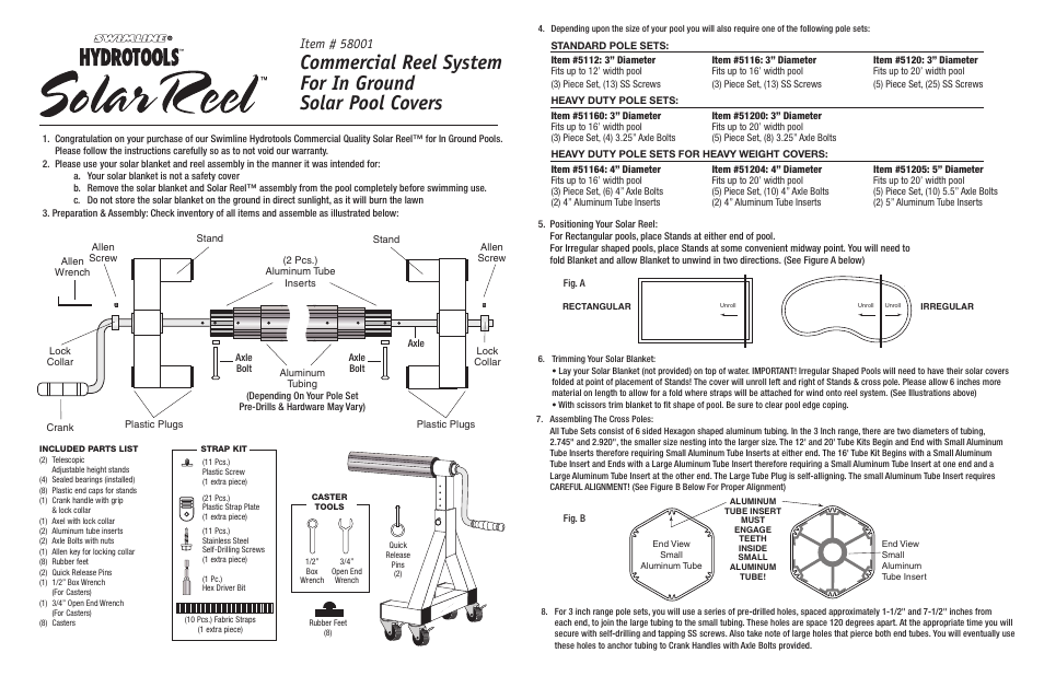 Swimline 58001 Page 2 User Manual | 1 page