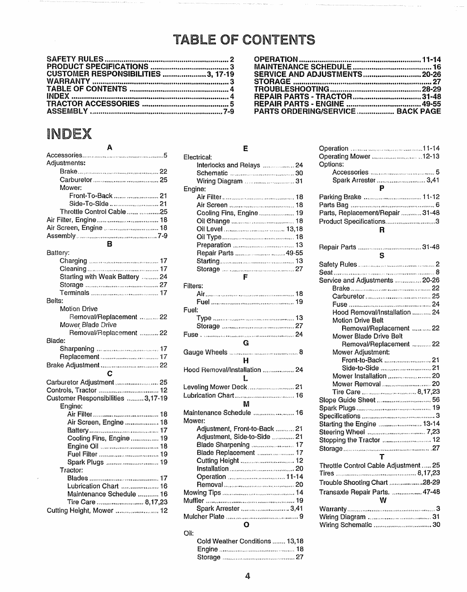 Craftsman 917.259172 User Manual | Page 4 / 60