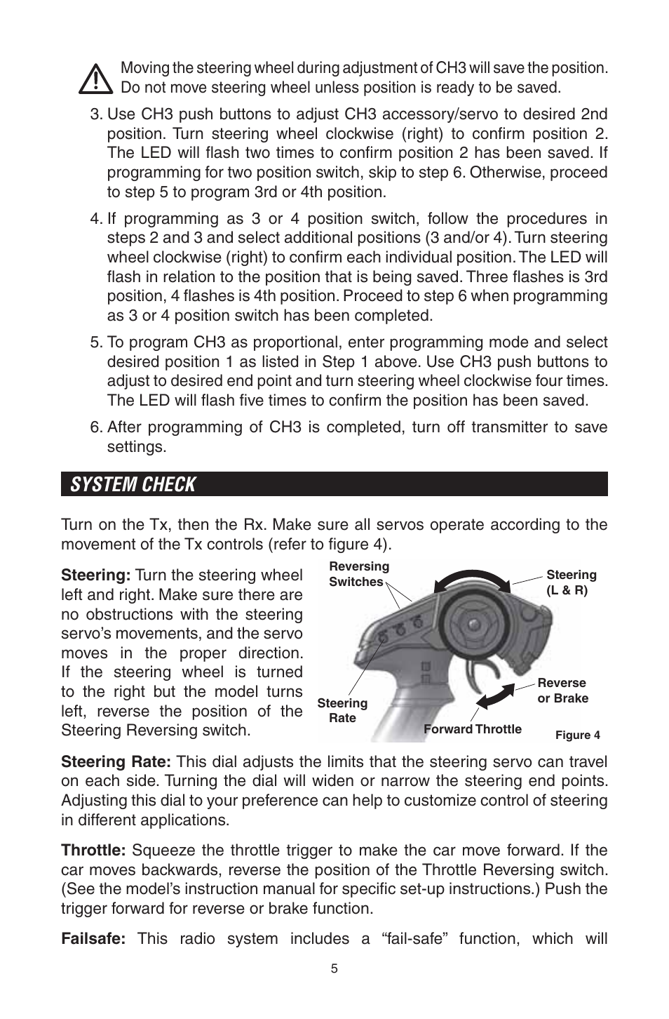 System check | Tactic TTX300 3-Ch SLT User Manual | Page 5 / 12