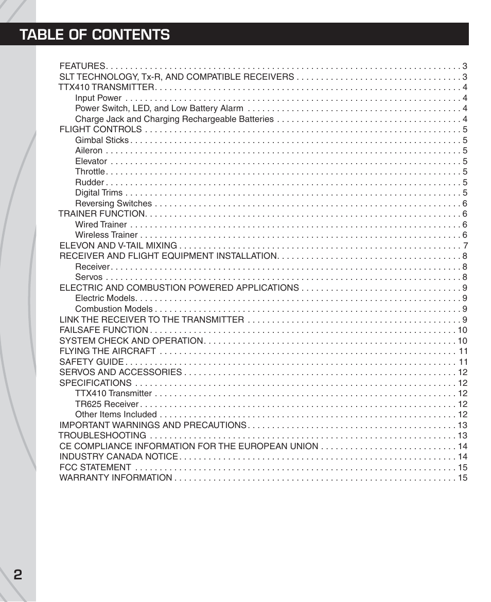 Tactic TTX410 4-Ch SLT User Manual | Page 2 / 16
