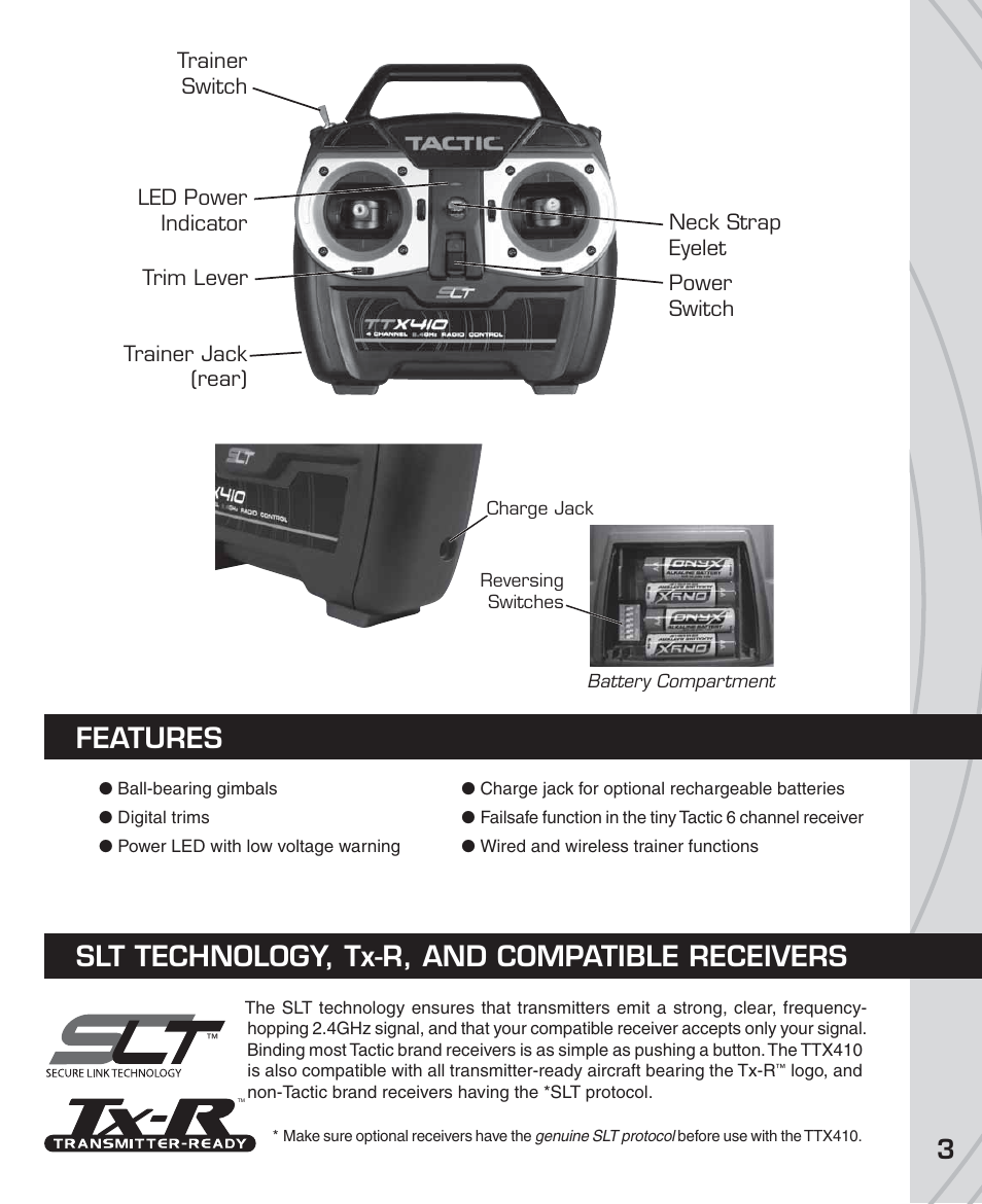 Tactic TTX410 4-Ch SLT User Manual | Page 3 / 16