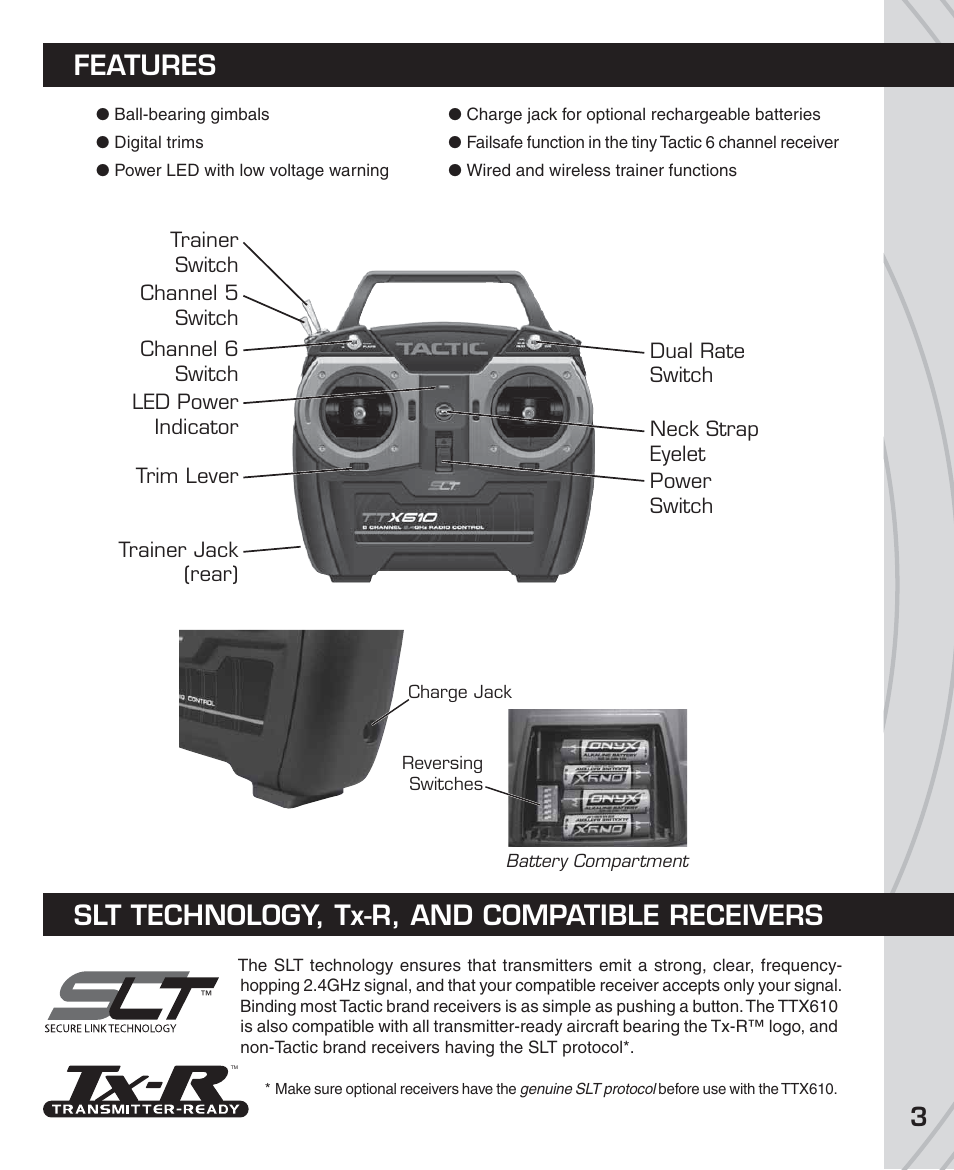 Tactic TTX610 6-Ch SLT User Manual | Page 3 / 16