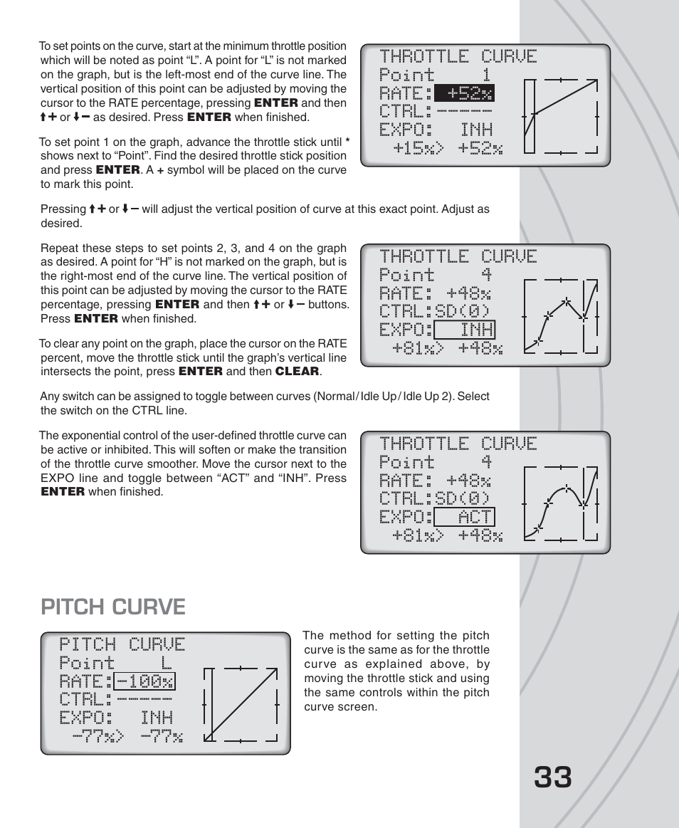 Pitch curve | Tactic TTX650 6-Ch SLT Computer User Manual | Page 33 / 48