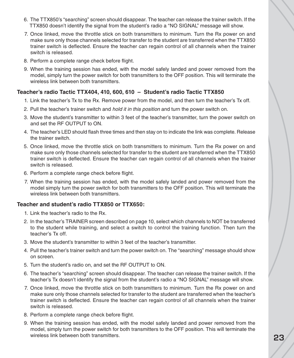 Tactic TTX850 8-Ch SLT Computer User Manual | Page 23 / 32