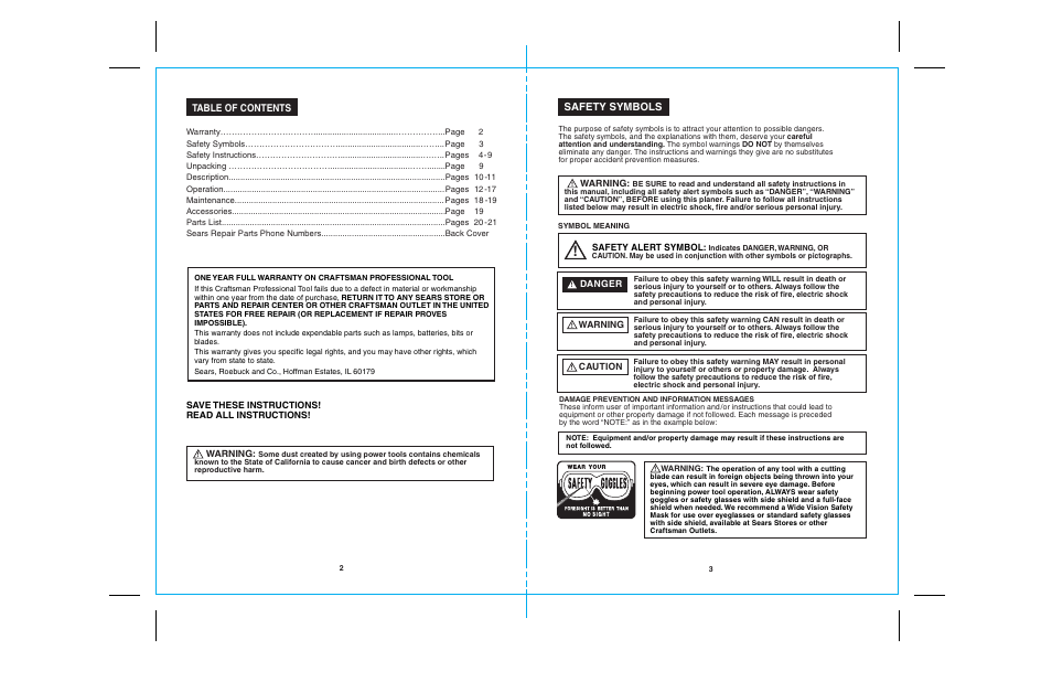 Craftsman 172.26729 User Manual | Page 2 / 13