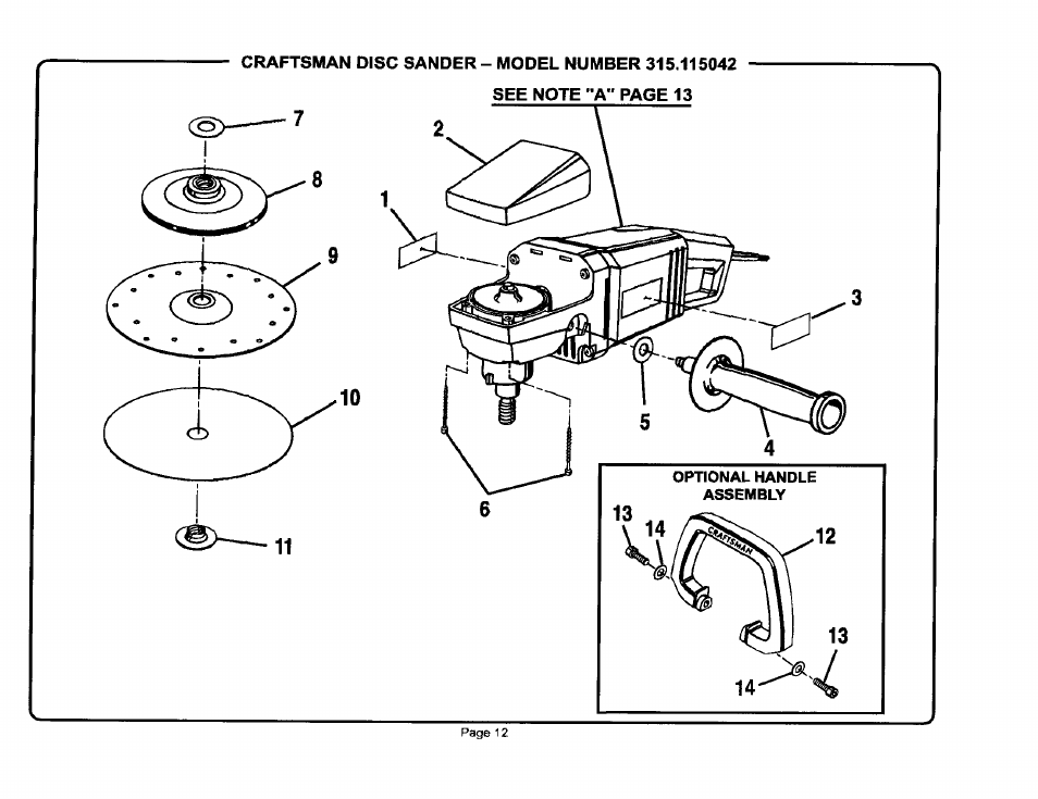 Craftsman 315.115042 User Manual | Page 12 / 14