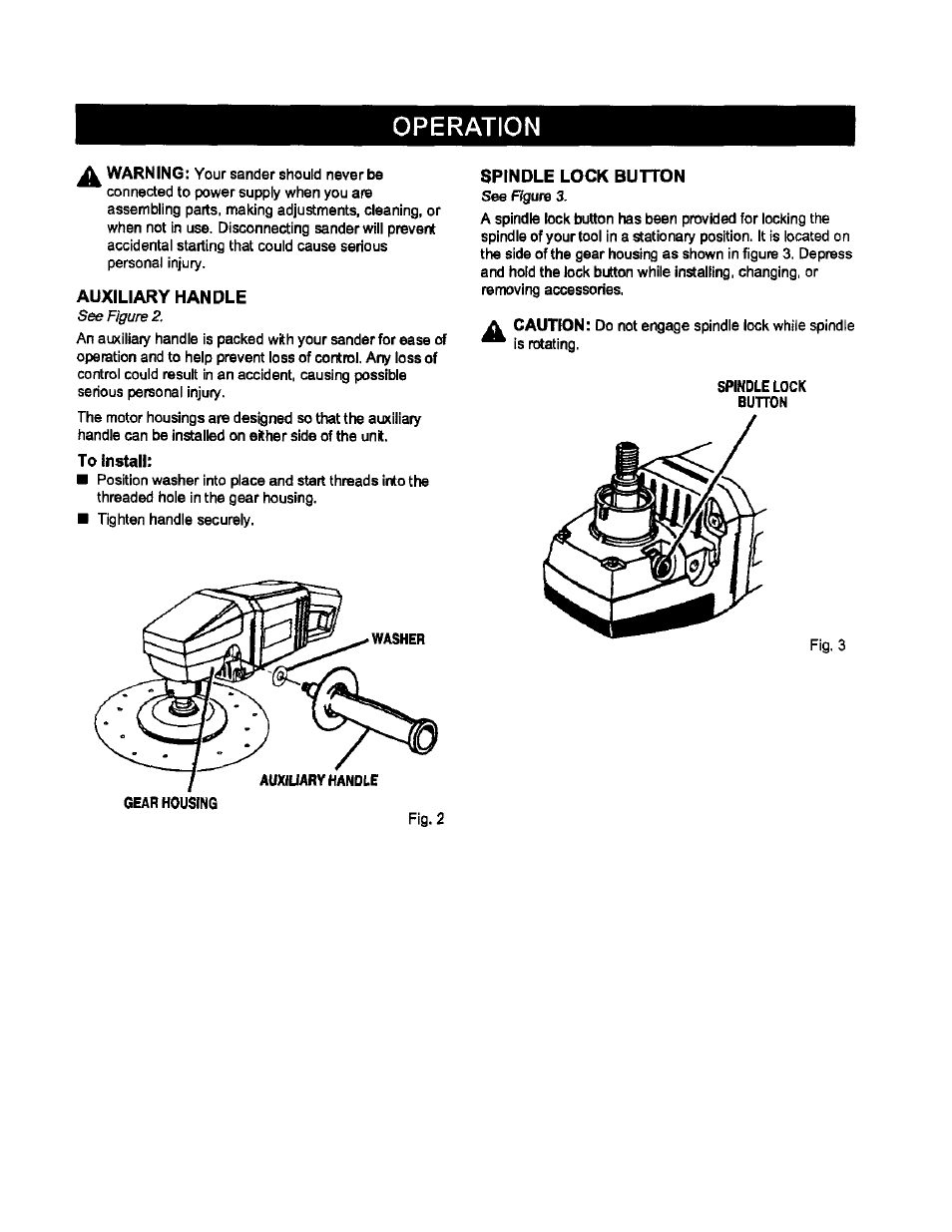 Operation | Craftsman 315.115042 User Manual | Page 6 / 14