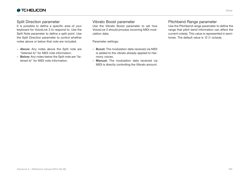 TC-Helicon VoiceLive 3 - Reference Manual User Manual | Page 102 / 127
