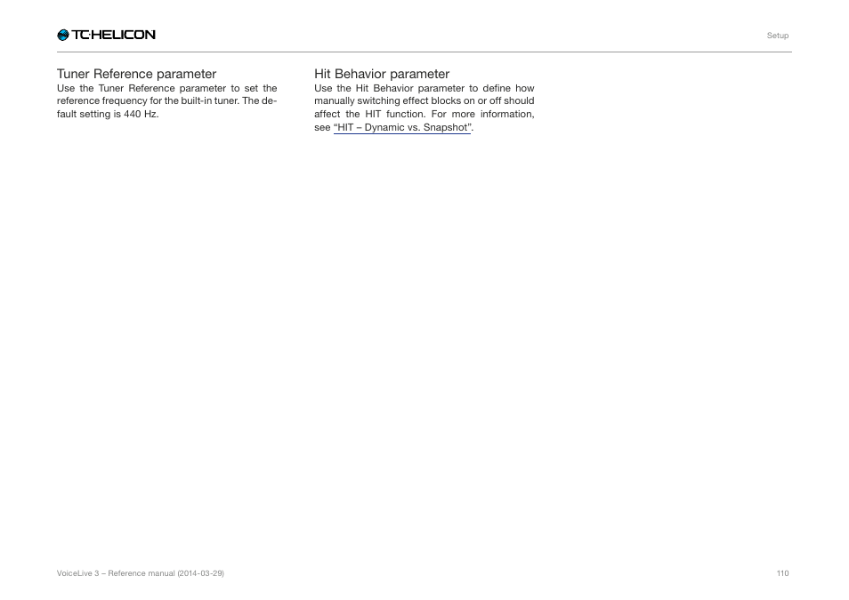 TC-Helicon VoiceLive 3 - Reference Manual User Manual | Page 112 / 127