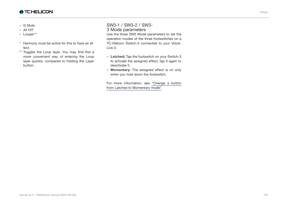 TC-Helicon VoiceLive 3 - Reference Manual User Manual | Page 117 / 127