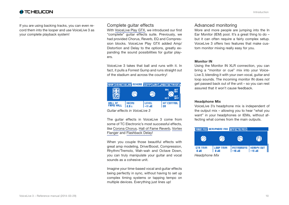 TC-Helicon VoiceLive 3 - Reference Manual User Manual | Page 12 / 127