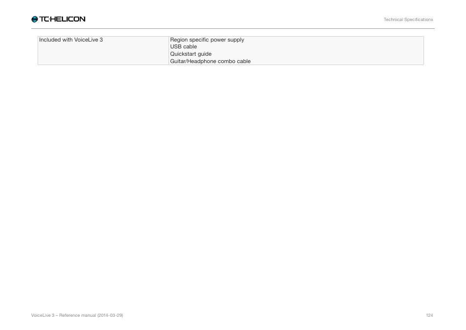 TC-Helicon VoiceLive 3 - Reference Manual User Manual | Page 126 / 127