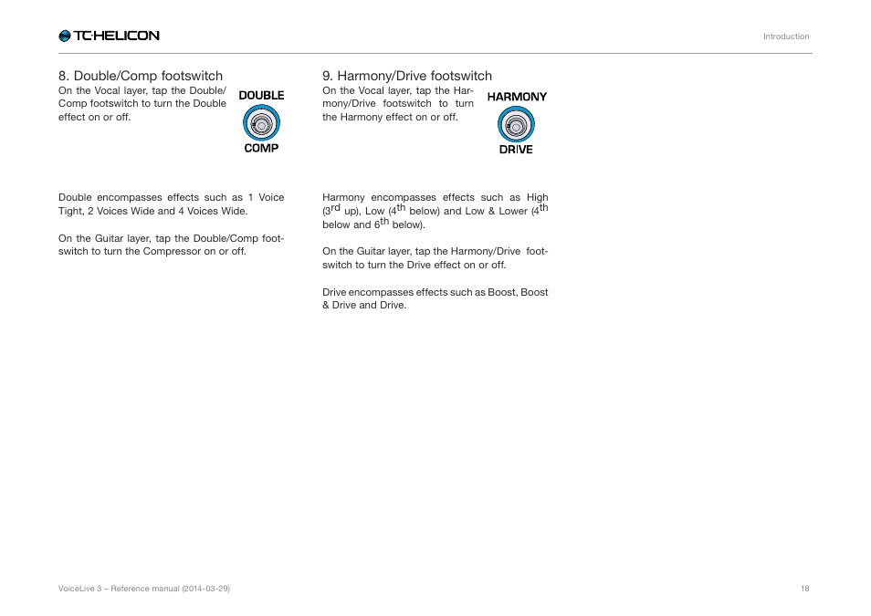 TC-Helicon VoiceLive 3 - Reference Manual User Manual | Page 20 / 127