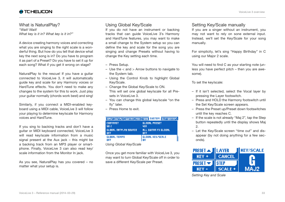 TC-Helicon VoiceLive 3 - Reference Manual User Manual | Page 35 / 127