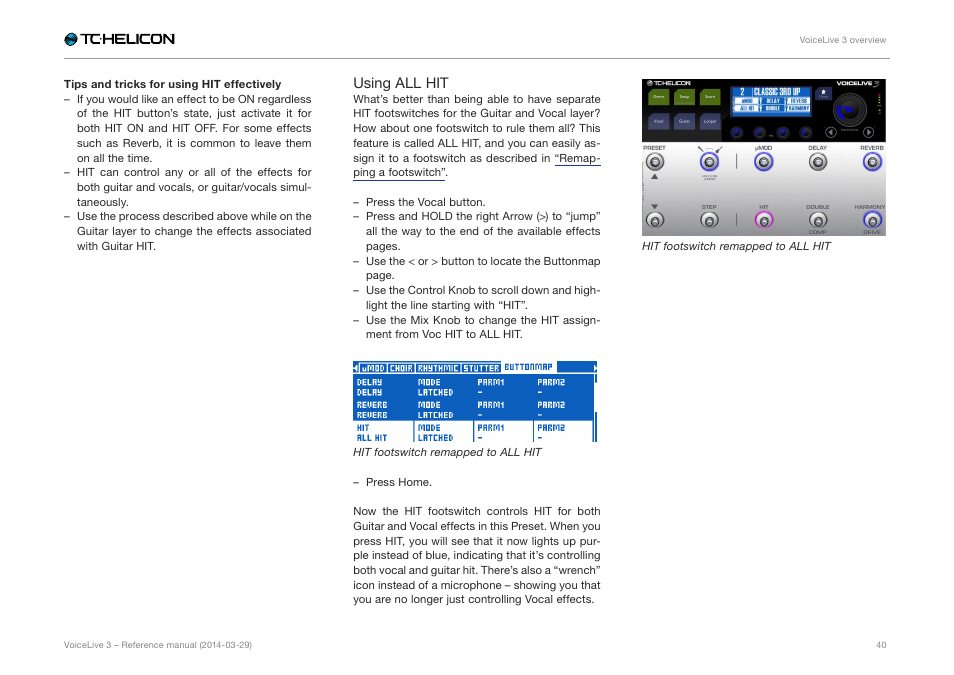 TC-Helicon VoiceLive 3 - Reference Manual User Manual | Page 42 / 127