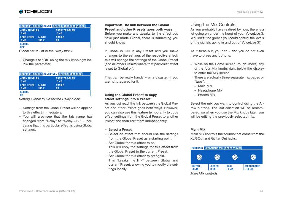 TC-Helicon VoiceLive 3 - Reference Manual User Manual | Page 48 / 127