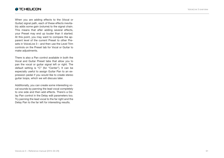 TC-Helicon VoiceLive 3 - Reference Manual User Manual | Page 53 / 127