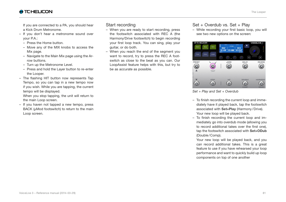 TC-Helicon VoiceLive 3 - Reference Manual User Manual | Page 83 / 127