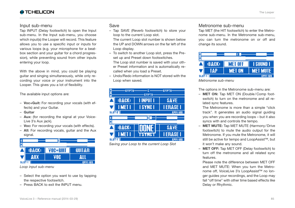 TC-Helicon VoiceLive 3 - Reference Manual User Manual | Page 87 / 127