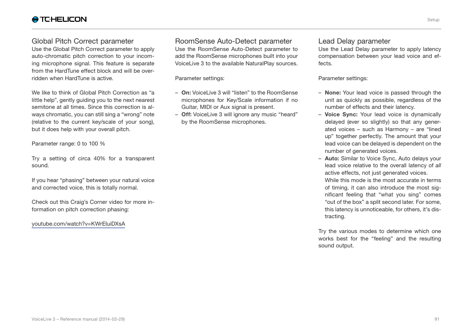 TC-Helicon VoiceLive 3 - Reference Manual User Manual | Page 93 / 127