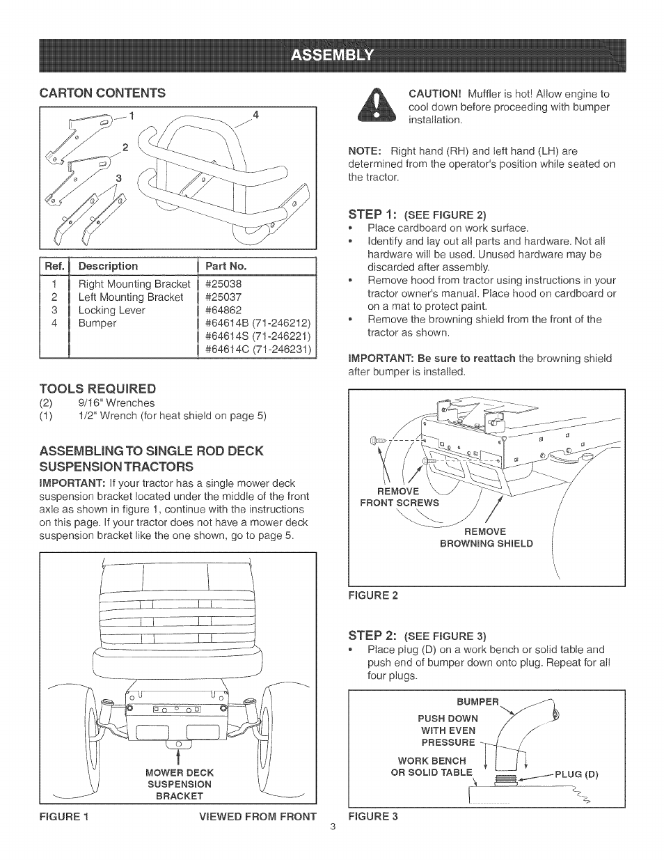 Assembl | Craftsman 486.246212 User Manual | Page 3 / 8