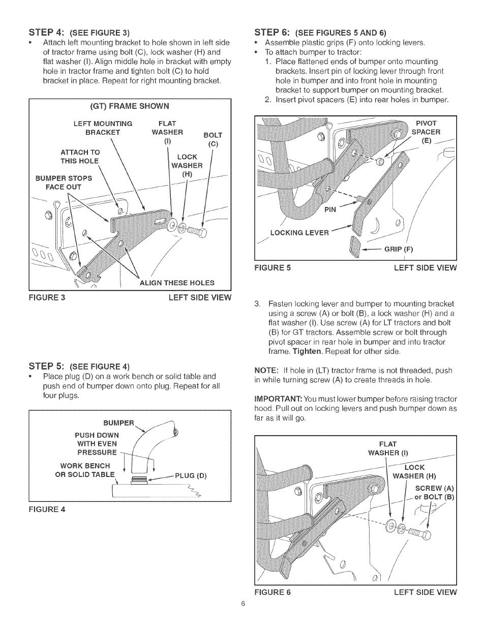 Step 4, Step 5, Step | Craftsman 486.246212 User Manual | Page 6 / 8