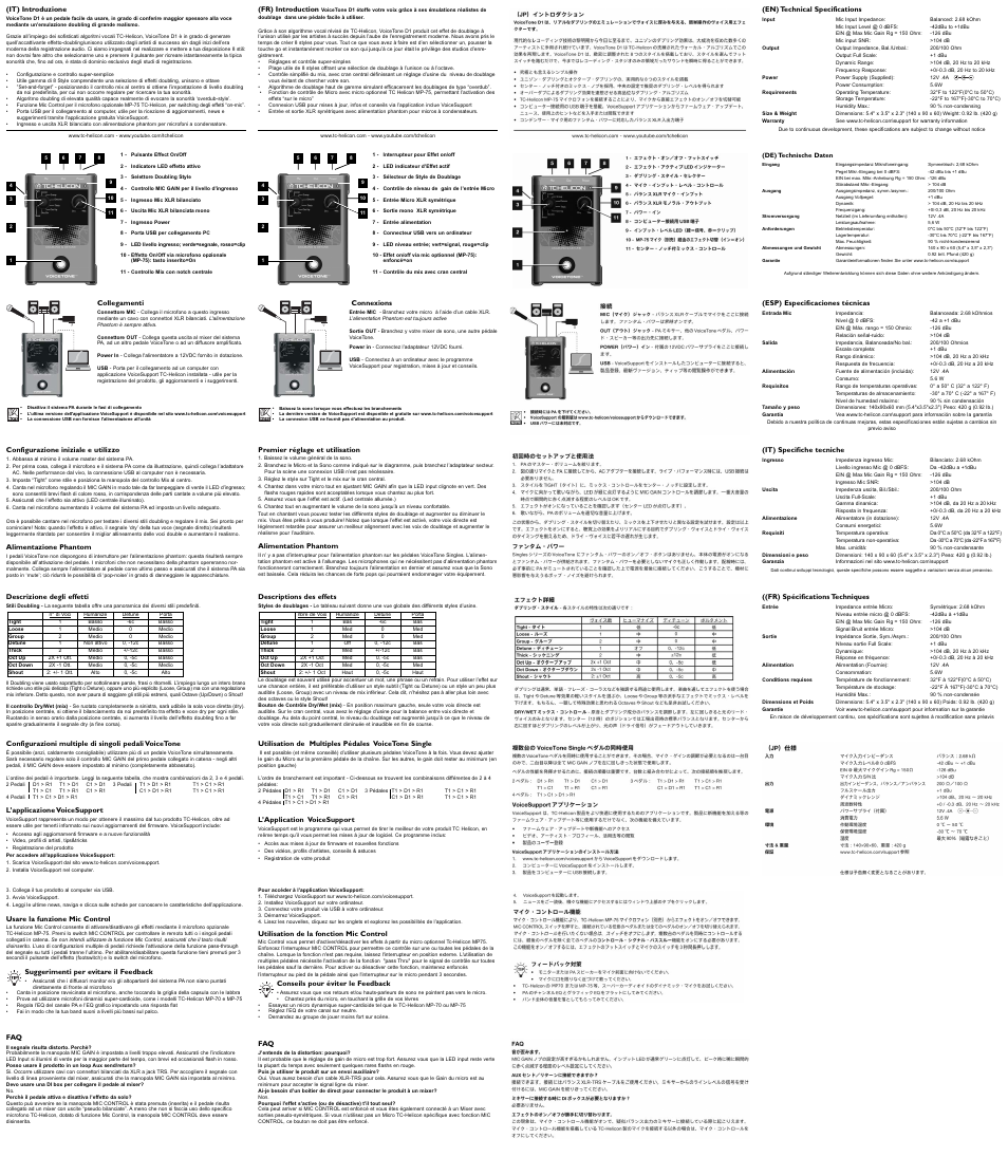 TC-Helicon VoiceTone D1 Manual User Manual | Page 2 / 2