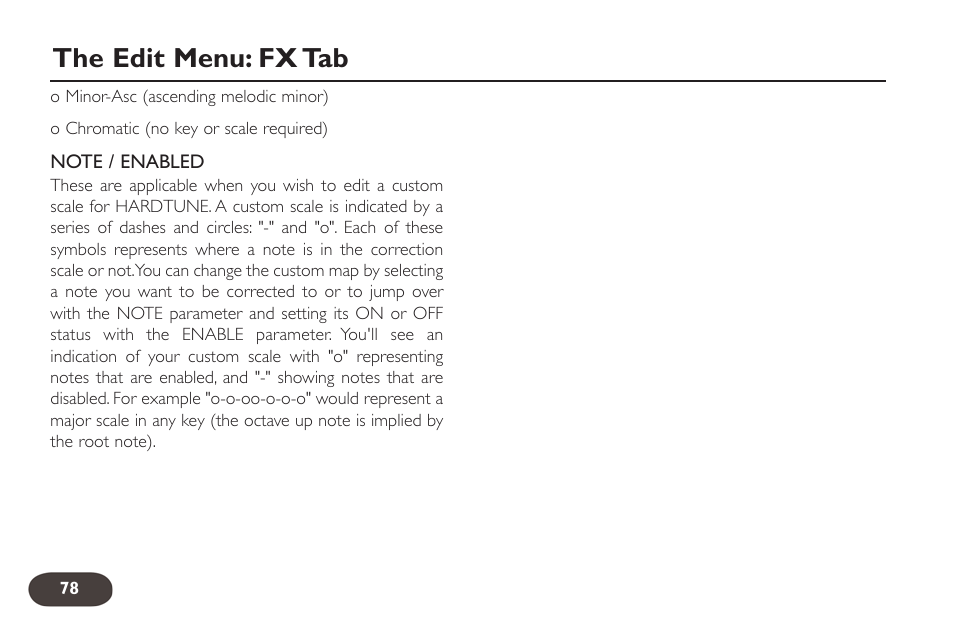 The edit menu: fx tab | TC-Helicon VoiceLive 2 User manual User Manual | Page 78 / 105