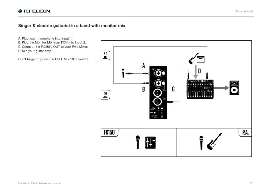 Fx150 | TC-Helicon Voicesolo FX150 - Reference Manual User Manual | Page 29 / 40