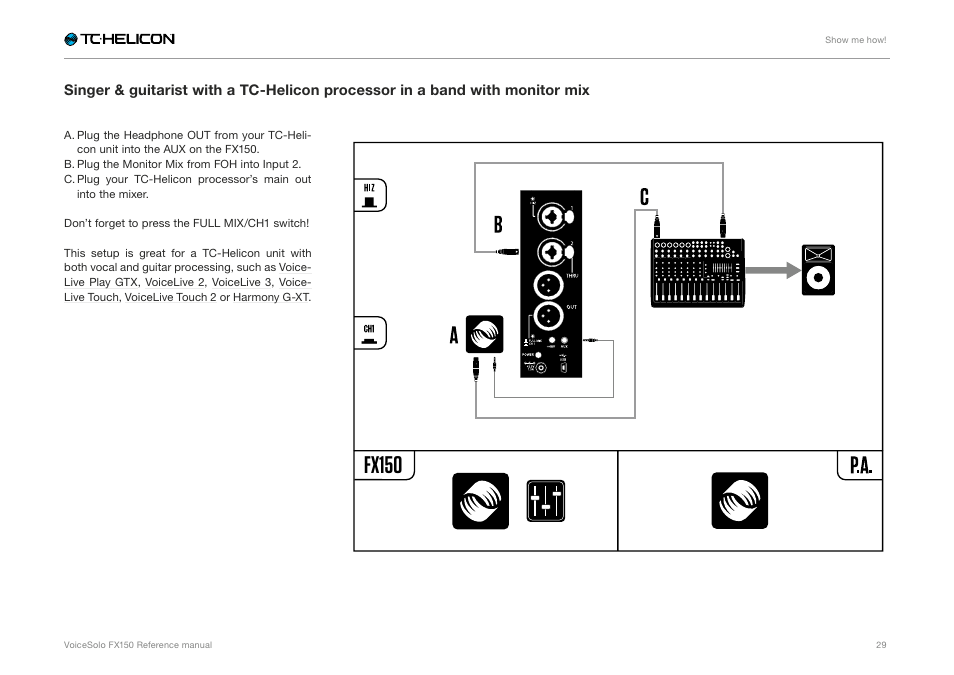 Fx150 | TC-Helicon Voicesolo FX150 - Reference Manual User Manual | Page 31 / 40