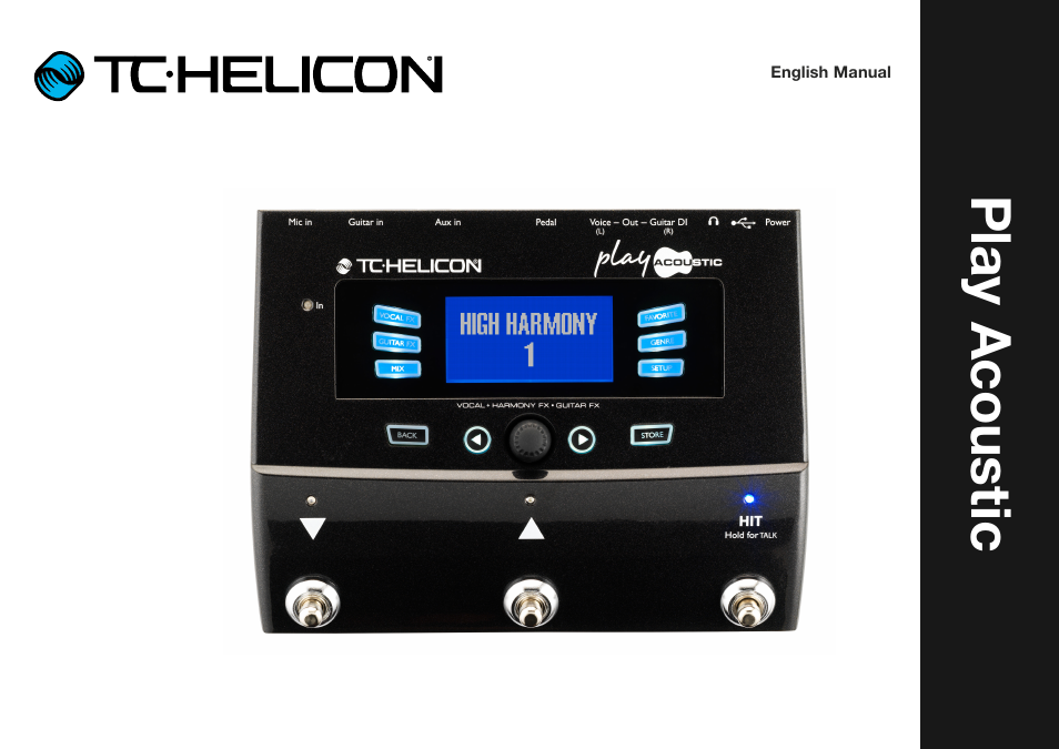 TC-Helicon Play Acoustic - Reference Manual User Manual | 75 pages