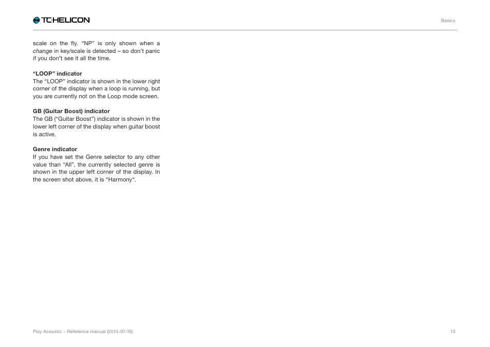 TC-Helicon Play Acoustic - Reference Manual User Manual | Page 15 / 75