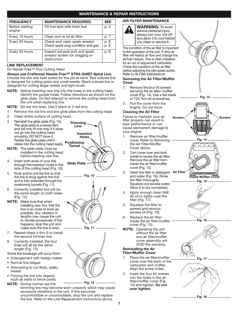 Craftsman 316.7919 User Manual | Page 7 / 28