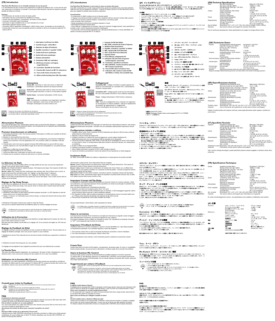 TC-Helicon Mic Mechanic Manual User Manual | Page 2 / 2