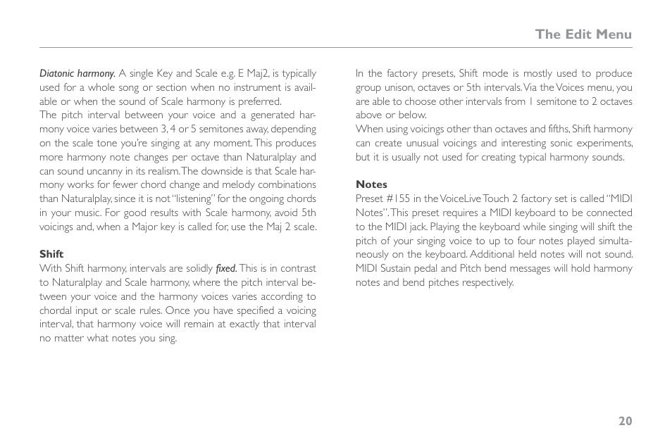 TC-Helicon VoiceLive Touch 2 Reference Manual User Manual | Page 26 / 98