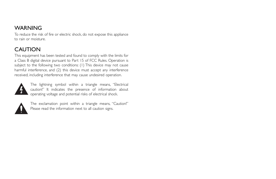 Warning, Caution | TC-Helicon VoiceTone Harmony-M Manual User Manual | Page 2 / 28