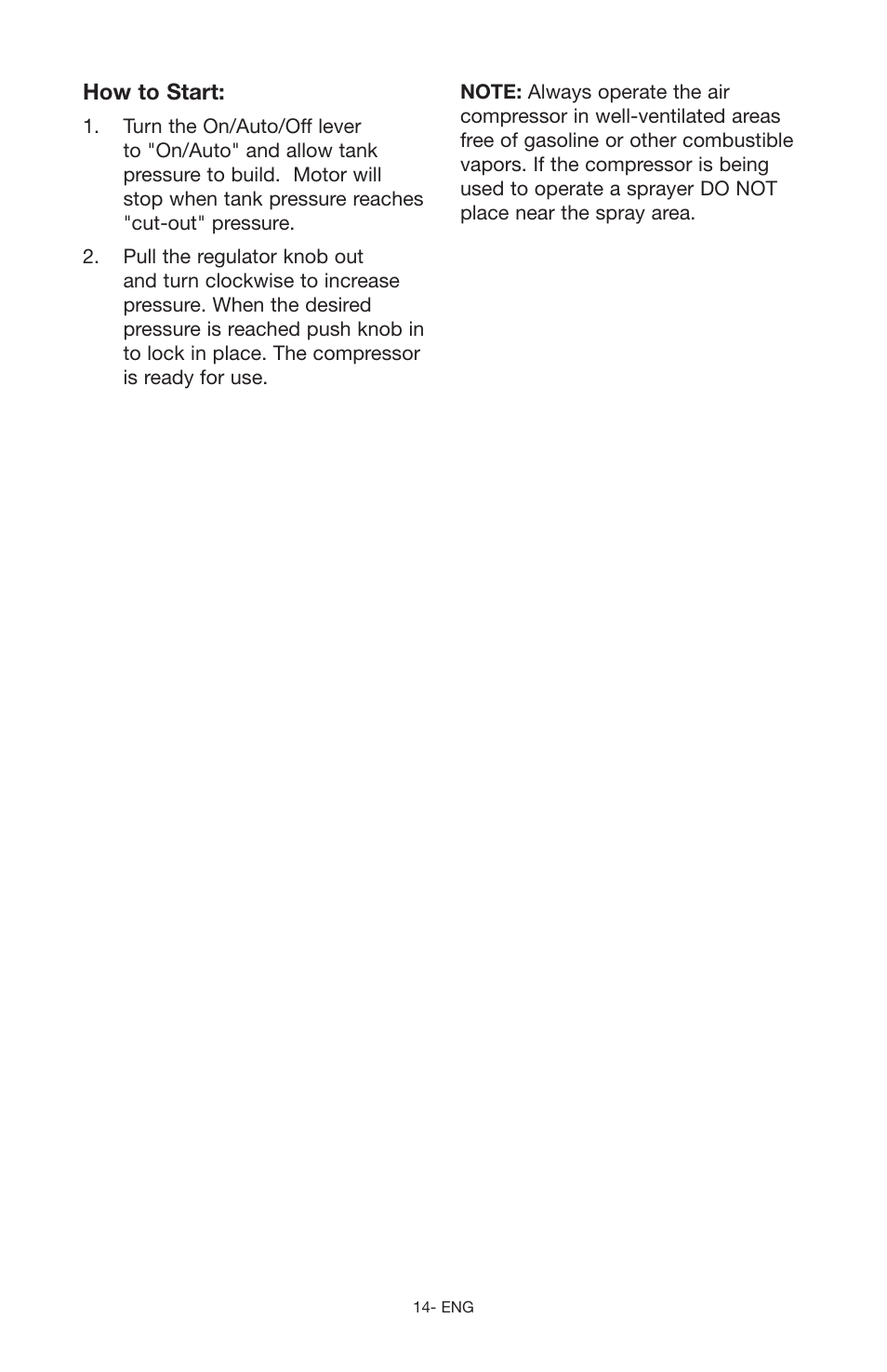 How to start | Craftsman 919.166442 User Manual | Page 14 / 44