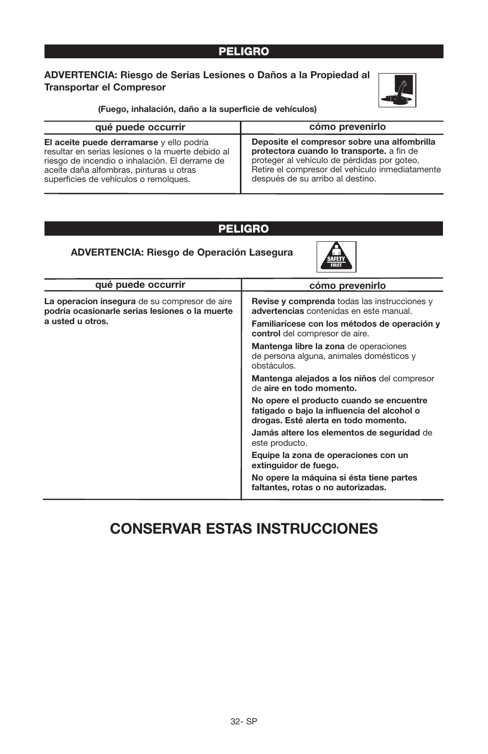 Conservar estas instrucciones | Craftsman 919.166442 User Manual | Page 28 / 44